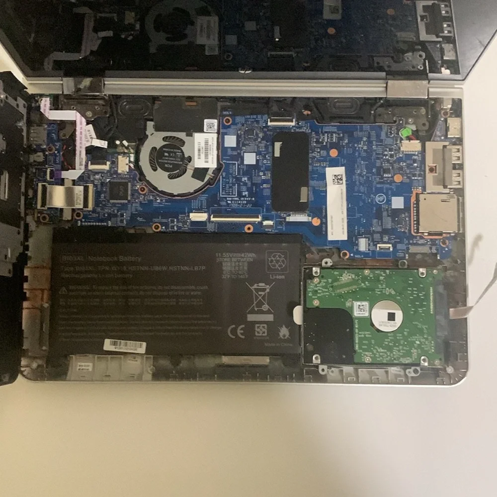 A broken HP Pavilion x360 laptop